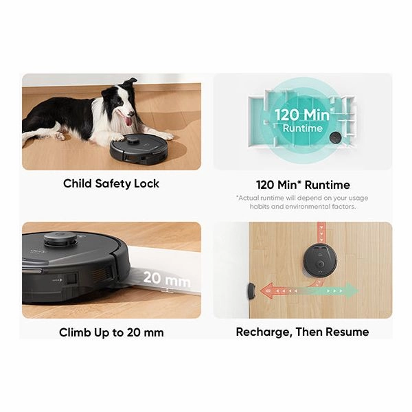 Eufy L60 Hybrid Robot Vacuum Cleaner - Black | T2268V11