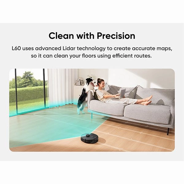 Eufy L60 Hybrid Robot Vacuum Cleaner with Self Cleaning Station - Black | T2278V11