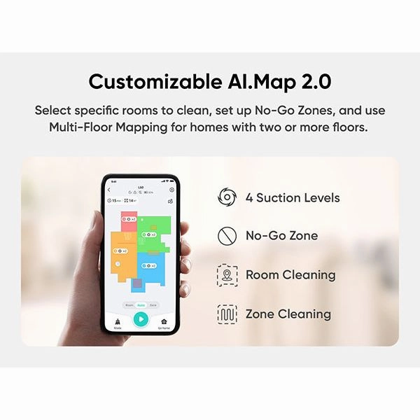 Eufy L60 Hybrid Robot Vacuum Cleaner with Self Cleaning Station - Black | T2278V11