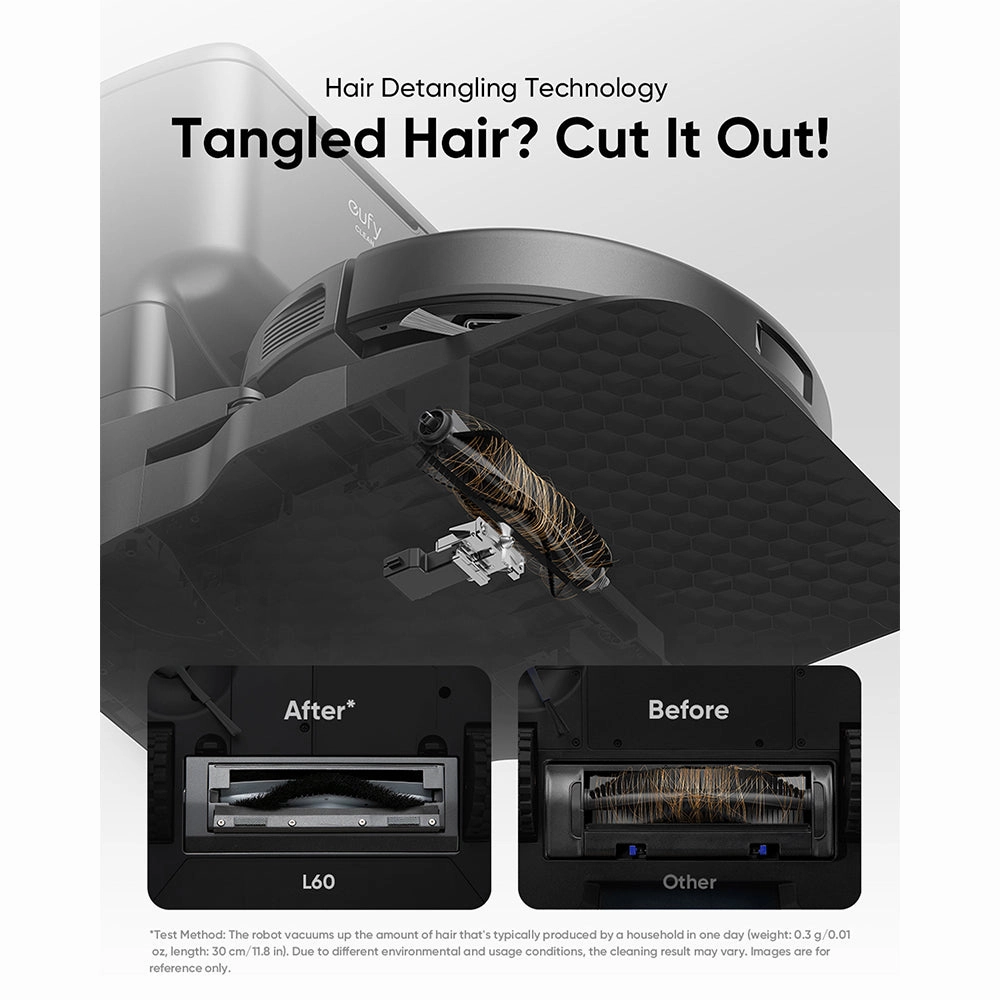 Eufy L60 Hybrid Robot Vacuum Cleaner with Self Cleaning Station - Black | T2278V11