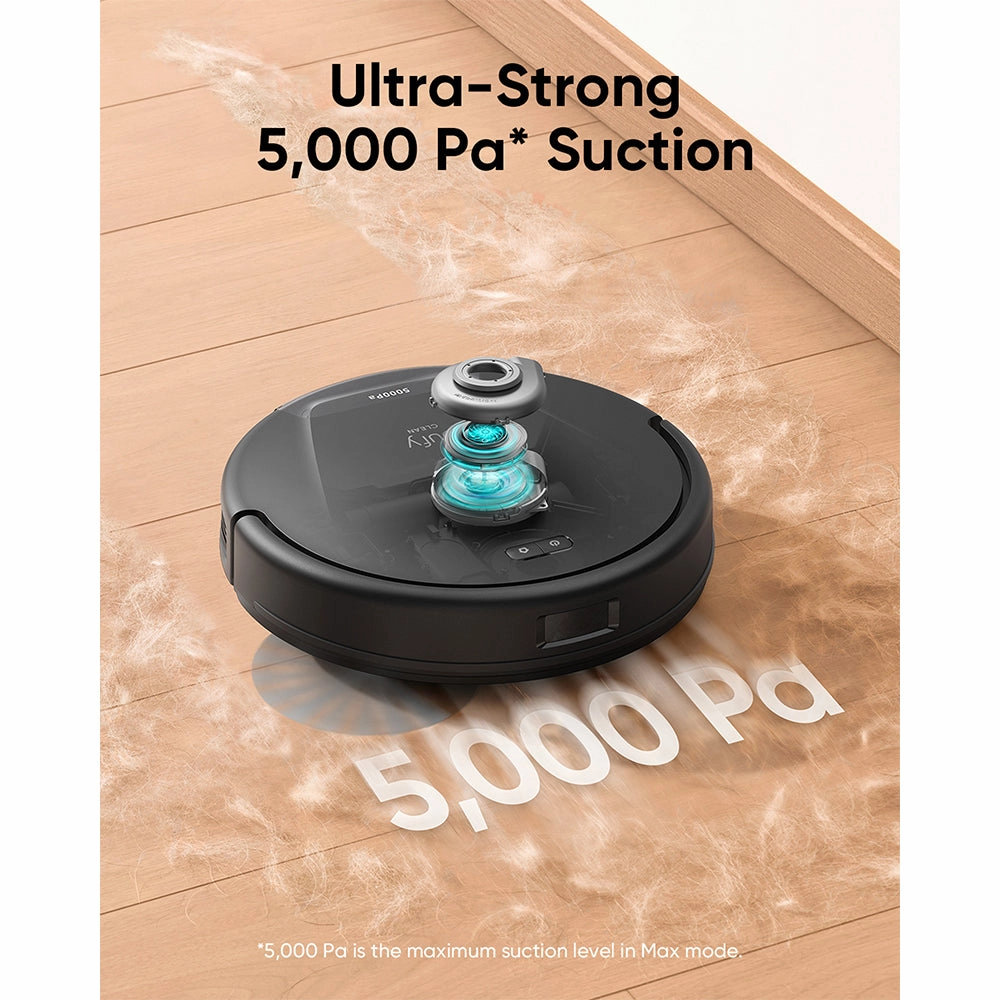 Eufy L60 Hybrid Robot Vacuum Cleaner with Self Cleaning Station - Black | T2278V11