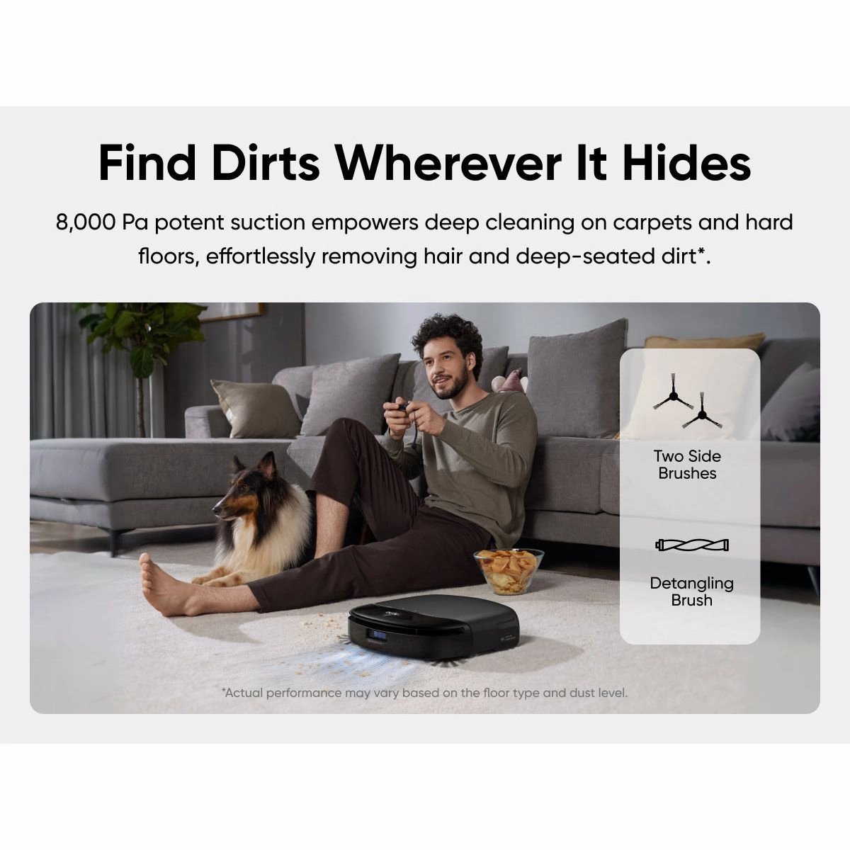 Eufy Omni S1 Pro   Filters Robot Vacuum Cleaner - Black | T2080GA1