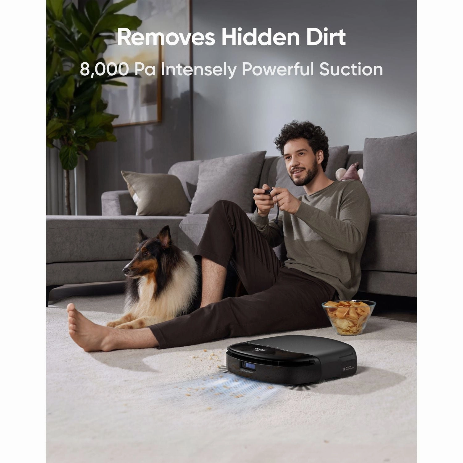 Eufy Omni S1 Pro   Filters Robot Vacuum Cleaner - Black | T2080GA1