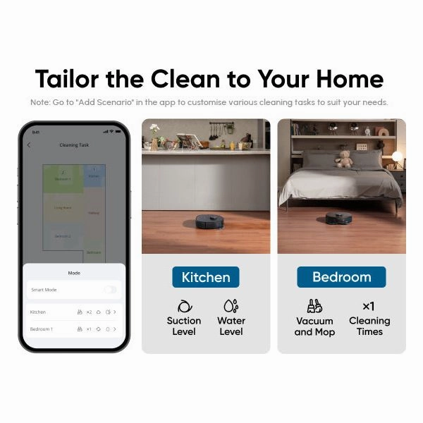 Eufy X10 Pro Omni Bagless Robot Vacuum Cleaner with Self-Empty Station - Black | T2351V11
