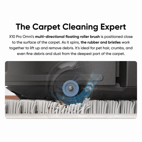 Eufy X10 Pro Omni Bagless Robot Vacuum Cleaner with Self-Empty Station - Black | T2351V11