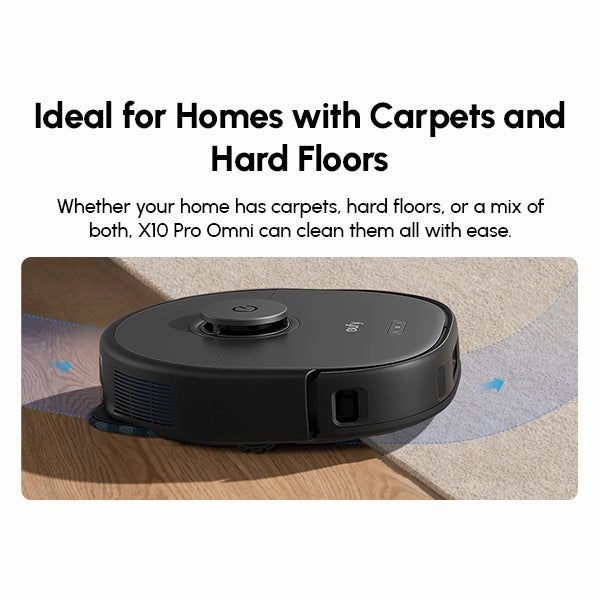 Eufy X10 Pro Omni Bagless Robot Vacuum Cleaner with Self-Empty Station - Black | T2351V11