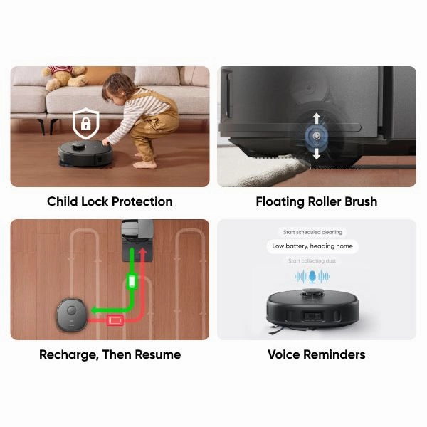 Eufy X10 Pro Omni Bagless Robot Vacuum Cleaner with Self-Empty Station - Black | T2351V11