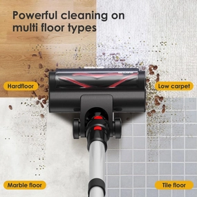Evereze Cordless Vacuum Cleaner with 45 Minute Runtime and 1.1 Qt Large Dust Cup - 7.5