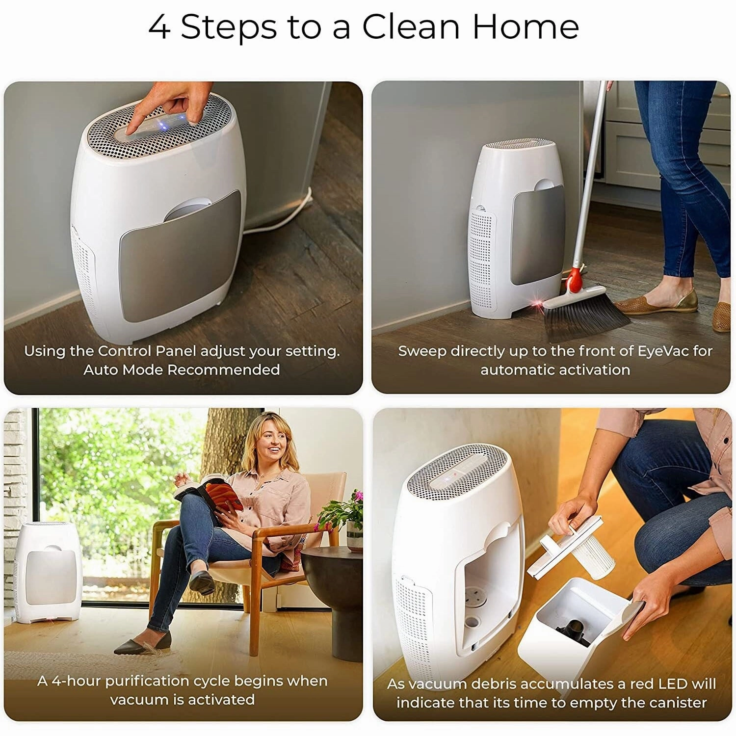 EyeVac Air 2-in-1 Air Purifier & Vacuum - 1 Gallon