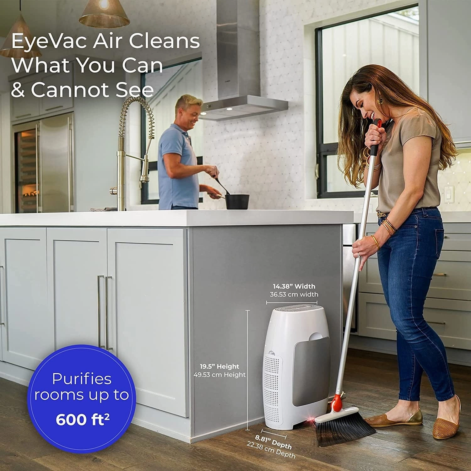 EyeVac Air 2-in-1 Air Purifier & Vacuum - 1 Gallon