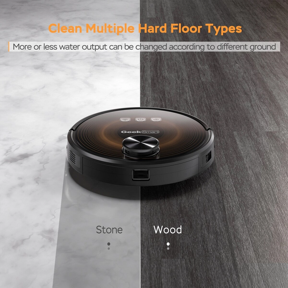 Geek Smart L8 2700 PA Suction Robot Vacuum Cleaner and Mop. LDS Navigation. Wi-Fi Connected APP