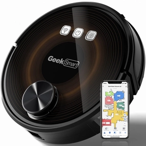 Geek Smart L8 2700 PA Suction Robot Vacuum Cleaner and Mop. LDS Navigation. Wi-Fi Connected APP
