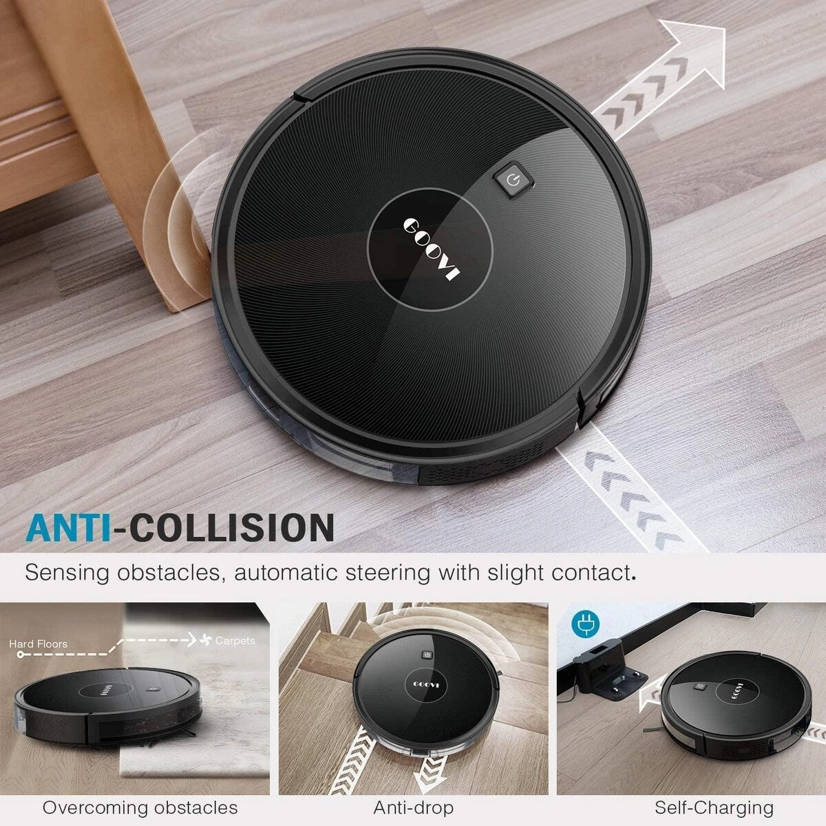 GOOVI - Refurbished Robotic vacuum - RBD380 - Liberate yourself and enjoy more by Simplifying your House Cleaning.