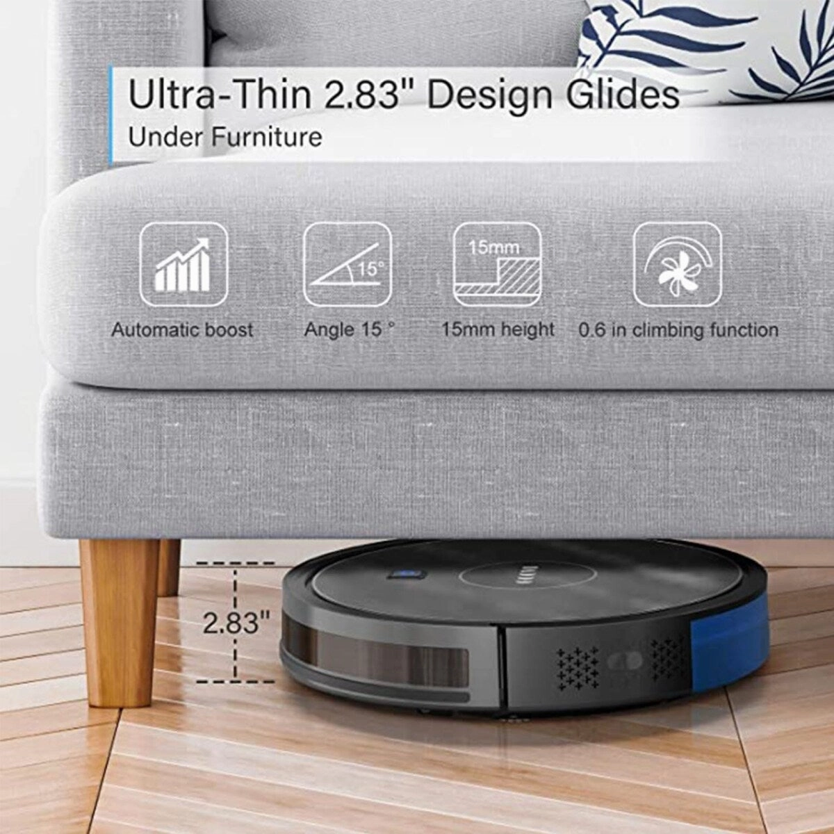GOOVI - Refurbished Robotic vacuum - RBD380 - Liberate yourself and enjoy more by Simplifying your House Cleaning.