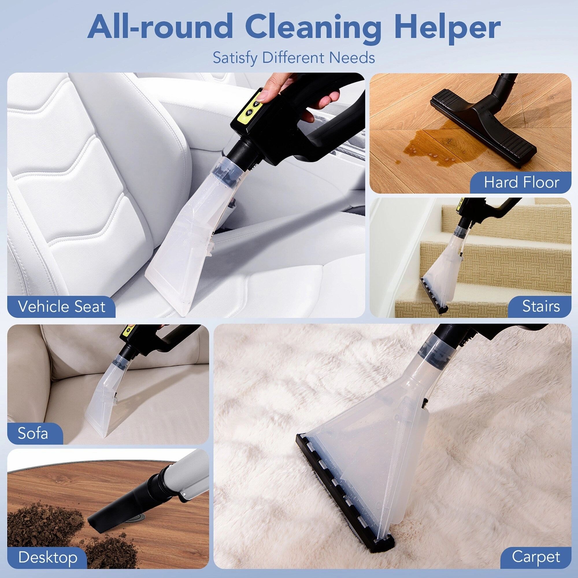 Gymax 4-in-1 Wet Dry Vacuum Cleaner w/ 5.5 Peak HP & 17 KPA Max