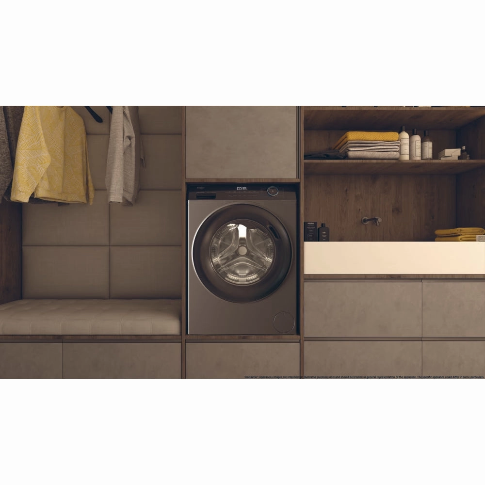 Haier I-Pro Series 3 8KG 1600RPM Freestanding Washing Machine - Anthracite | HW80-B16939S8-UK