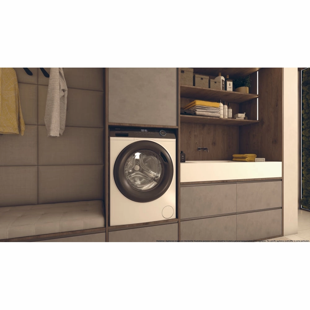 Haier I-Pro Series 3 8KG 1600RPM Freestanding Washing Machine - White | HW80-B16939-UK