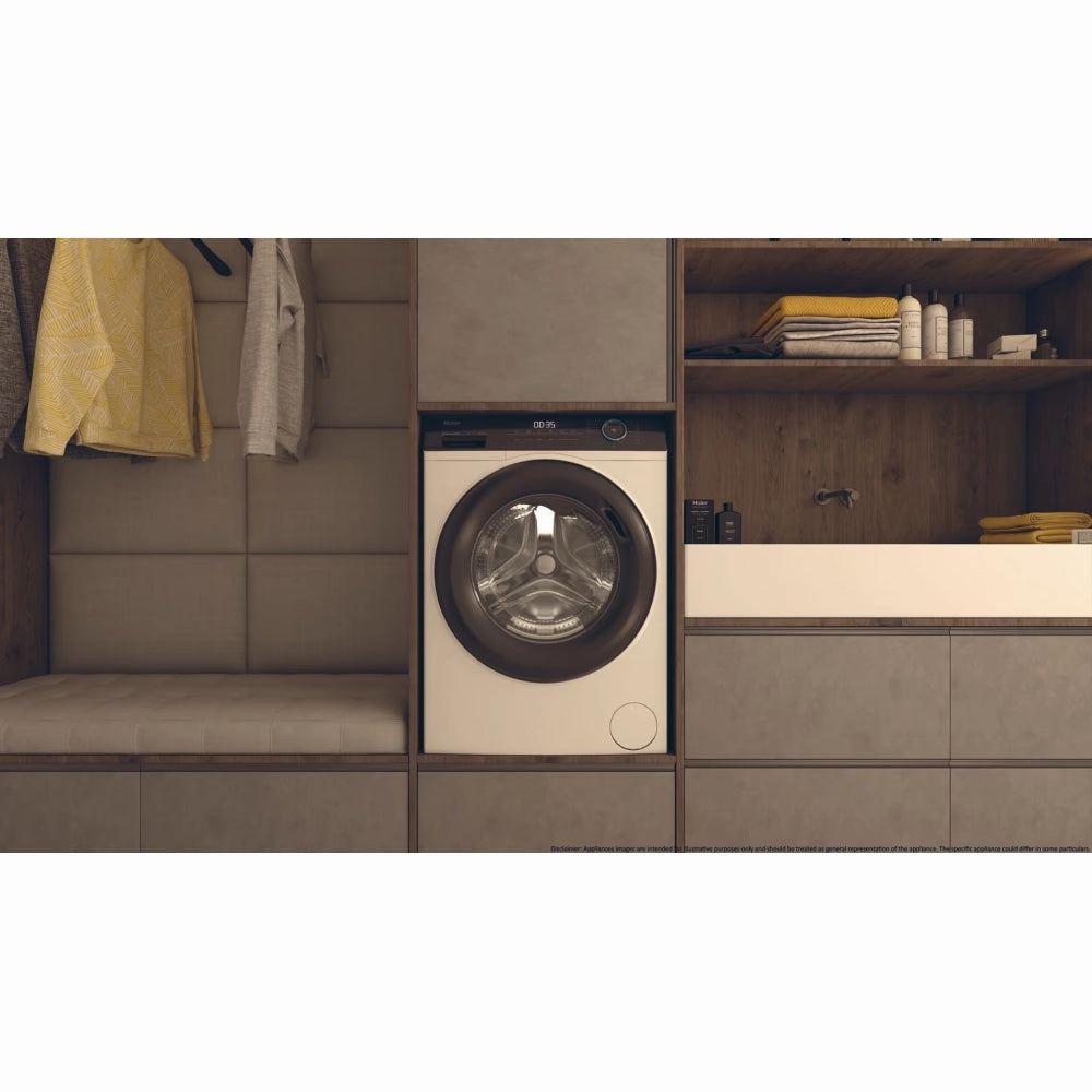 Haier I-Pro Series 3 8KG 1600RPM Freestanding Washing Machine - White | HW80-B16939-UK