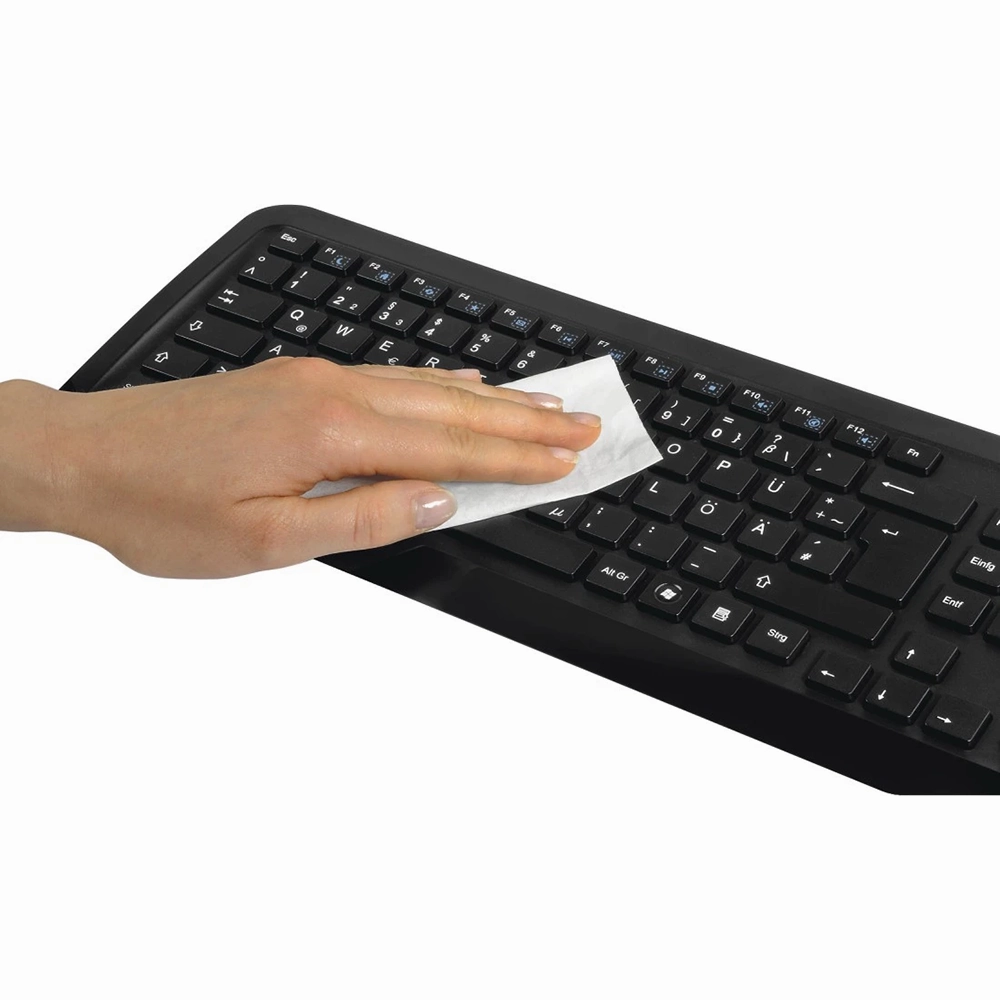 Hama 100 Piece Office Cleaning Cloths with Tub - White | 385550
