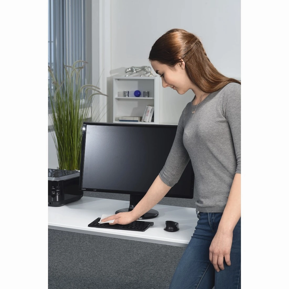 Hama 100 Piece Office Cleaning Cloths with Tub - White | 385550
