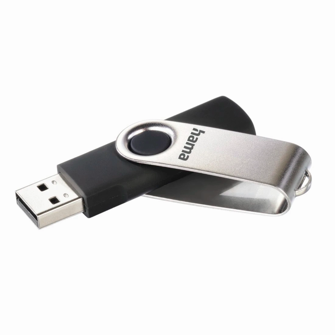 Hama Rotate USB 2.0 10MB/s 32GB USB Flash Drive - Black & Silver | 161215