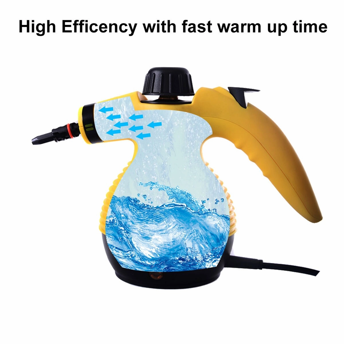 Handheld Steam Cleaner W/ Accessory Set Multifunctional Steam Cleaning