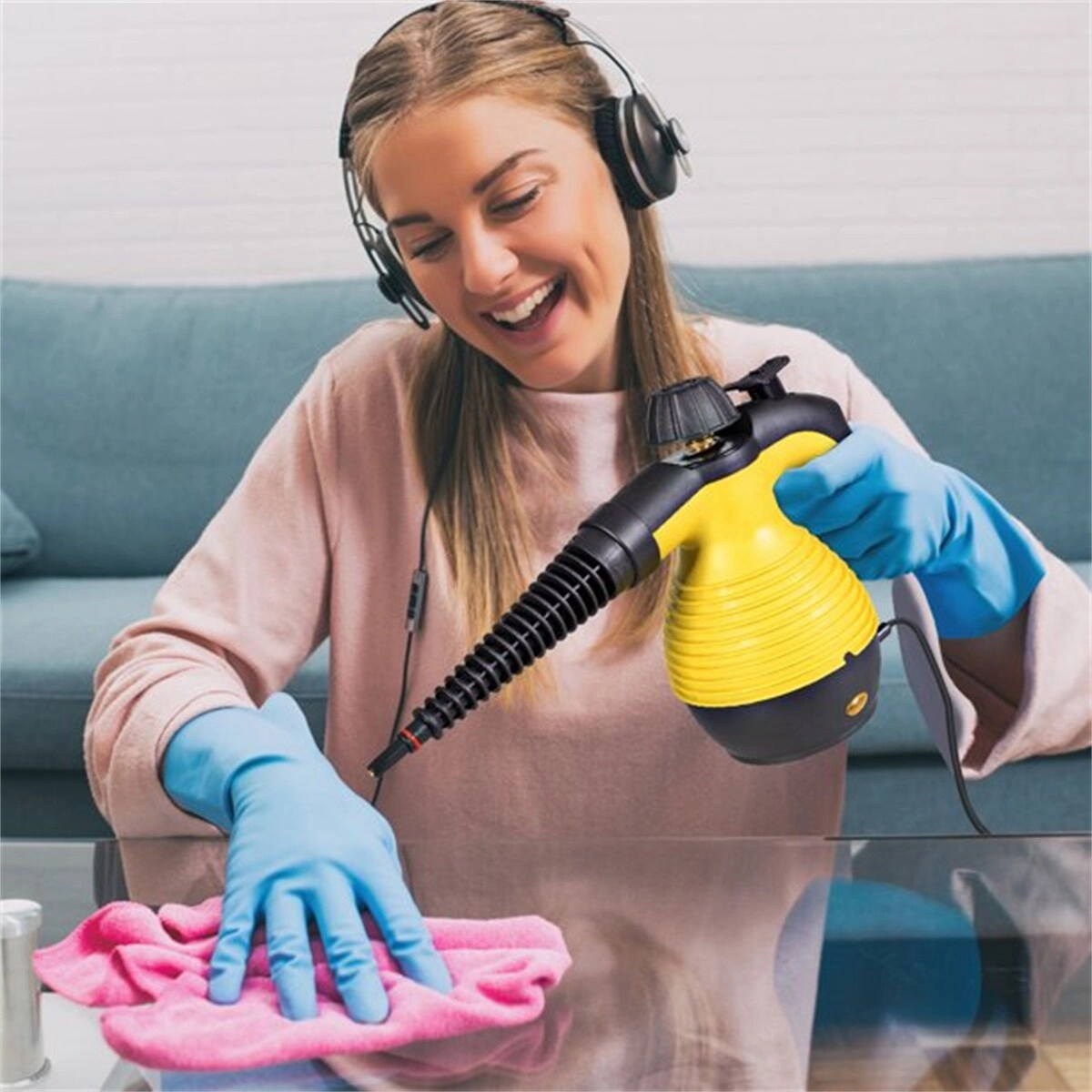 Handheld Steam Cleaner W/ Accessory Set Multifunctional Steam Cleaning