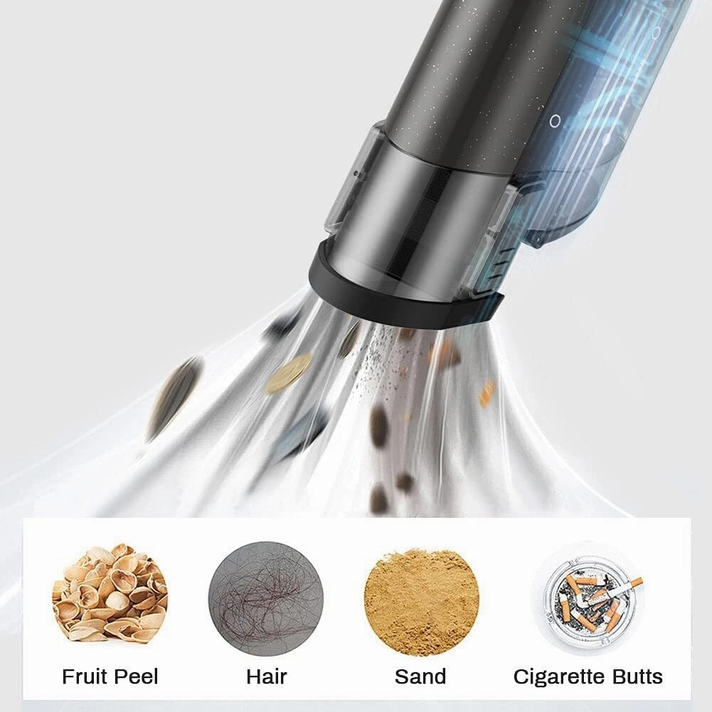 Handheld Vacuum Cleaner Cordless 15KPa Powerful Car Vacuum Portable Lightweight Fast Charging Hand Vacuum for Home