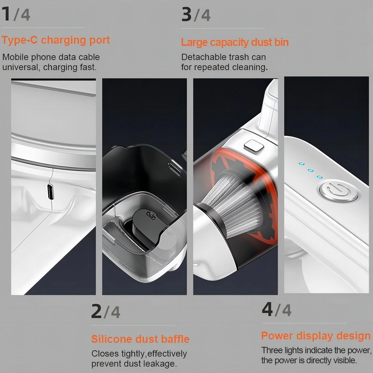 Handheld Vacuum Cleaner Cordless for Car Office Home