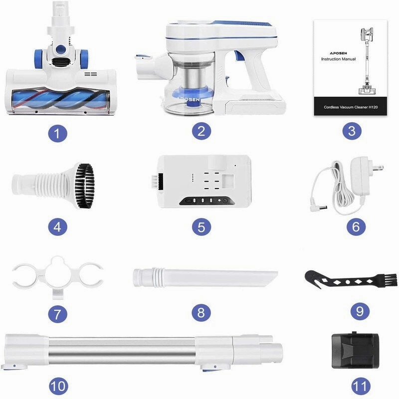 High-performance cordless vacuum cleaner H120