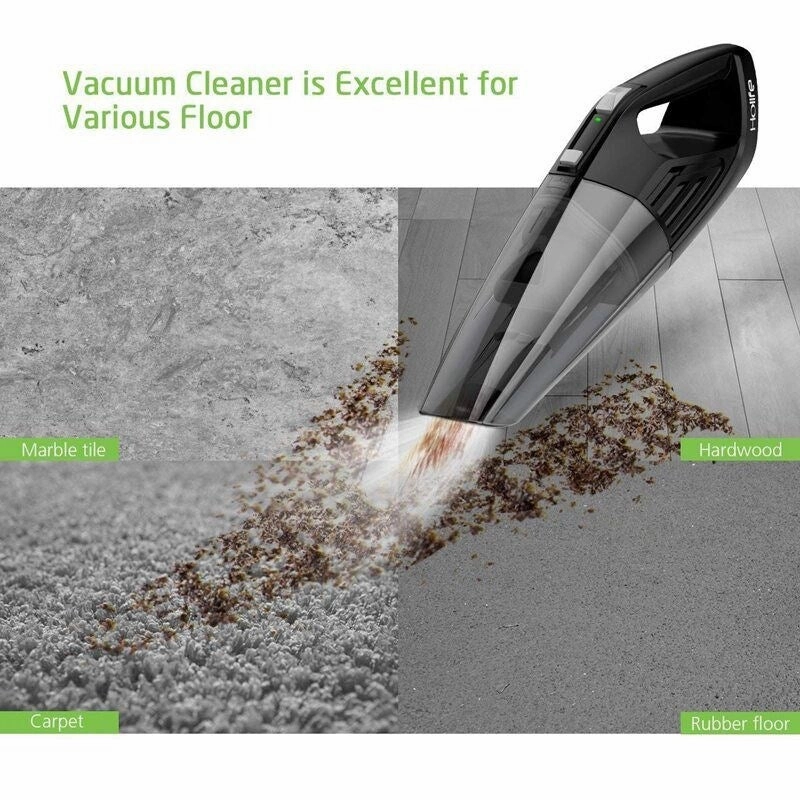 Holife Handheld Vacuum 4KPA Hand Vacuum Cordless Cleaner 2200mAh Lithium Battery