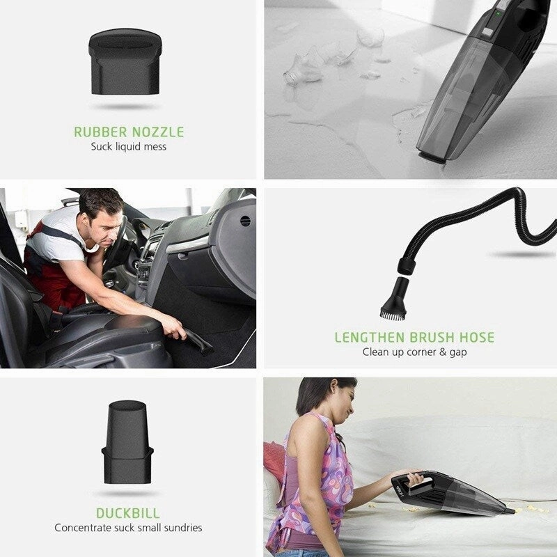 Holife Handheld Vacuum 4KPA Hand Vacuum Cordless Cleaner 2200mAh Lithium Battery