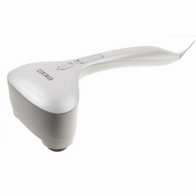 Homedics Compact Percussion Massager with Heat - Grey & White | PA-MHA-GB