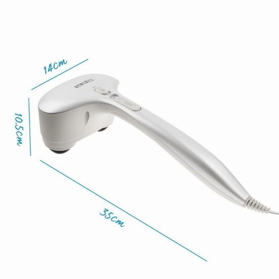 Homedics Compact Percussion Massager with Heat - Grey & White | PA-MHA-GB