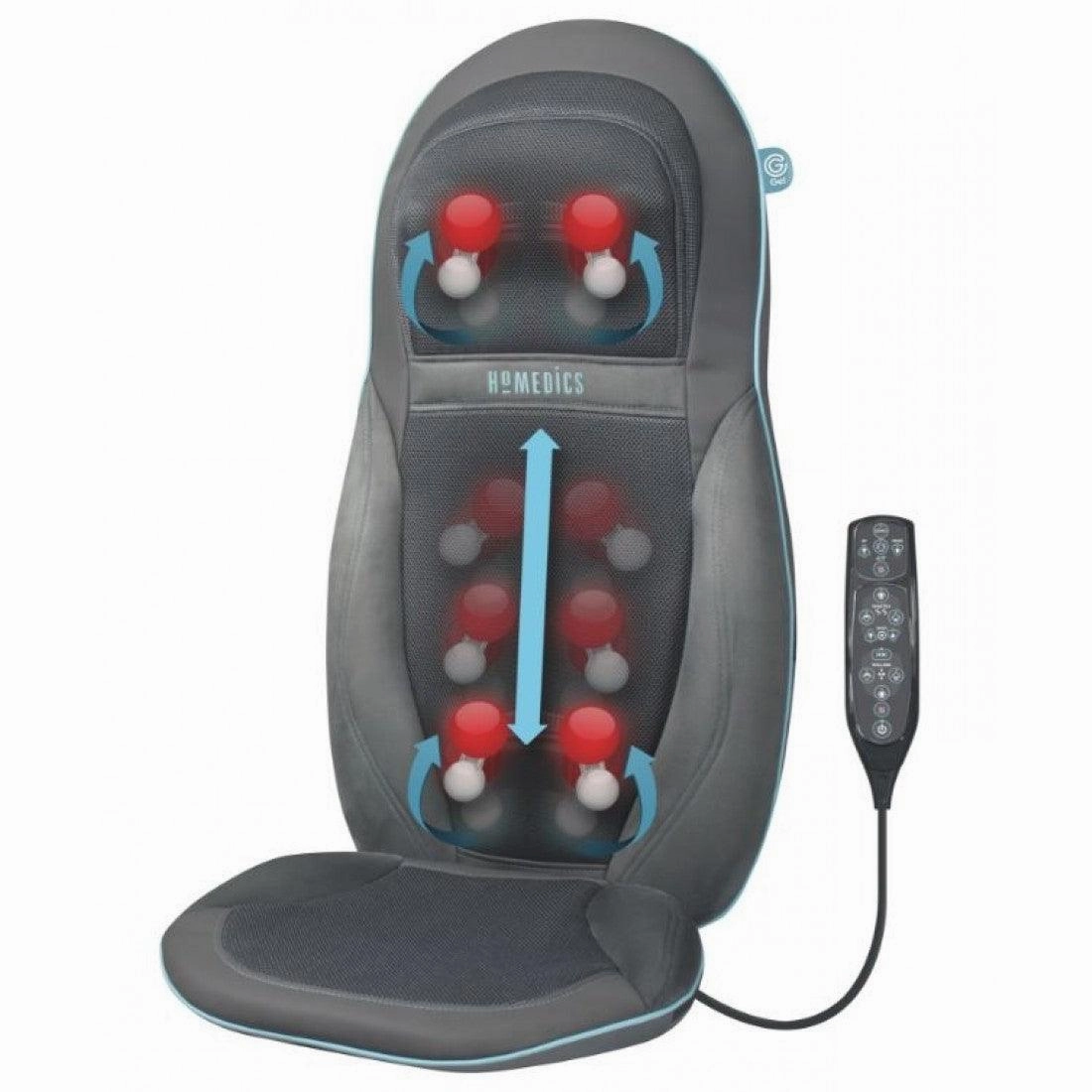 Homedics Gel Shiatsu Back & Shoulder Massager - Black | GSM-1000H-GB