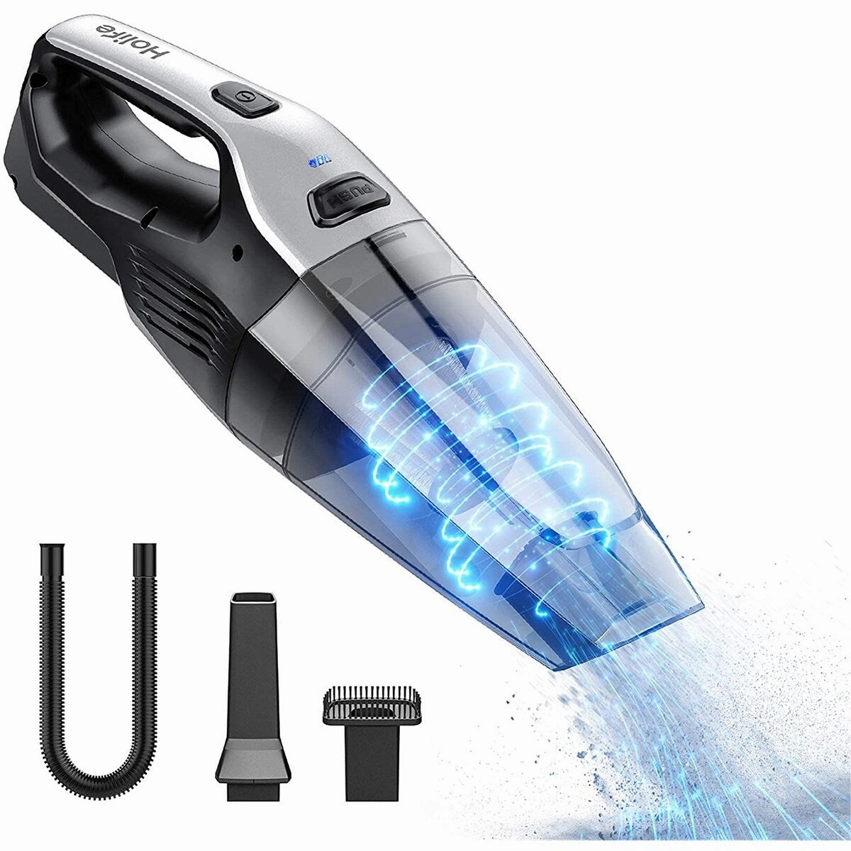 Homitt Handheld Vacuum Cordless Cleaner Rechargeable. Portable Powerful Cyclonic Suction Vacuum. for Home Pet Hair Car Cleaning