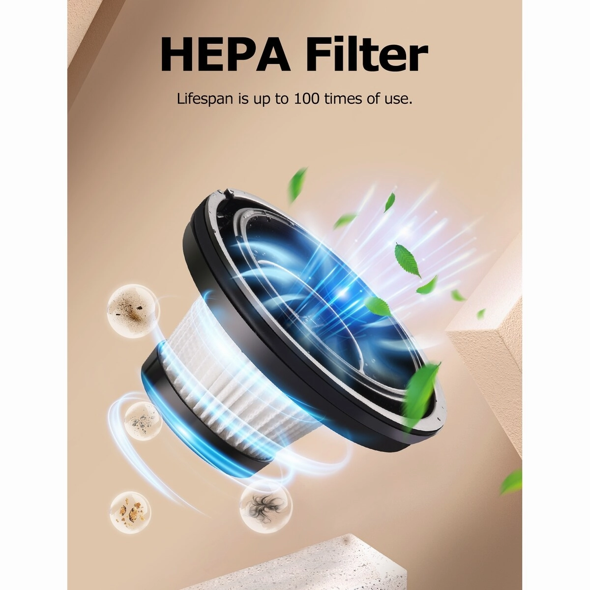 Hommak Car Vacuum. Handheld Vacuum Cleaner Portable & Cordless. Dry 2 in 1 Hand Vacuum 6KPa Strong Suction