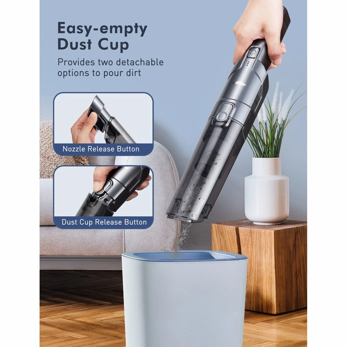 HOMMAK Cordless Brushless Motor Handheld Vacuum