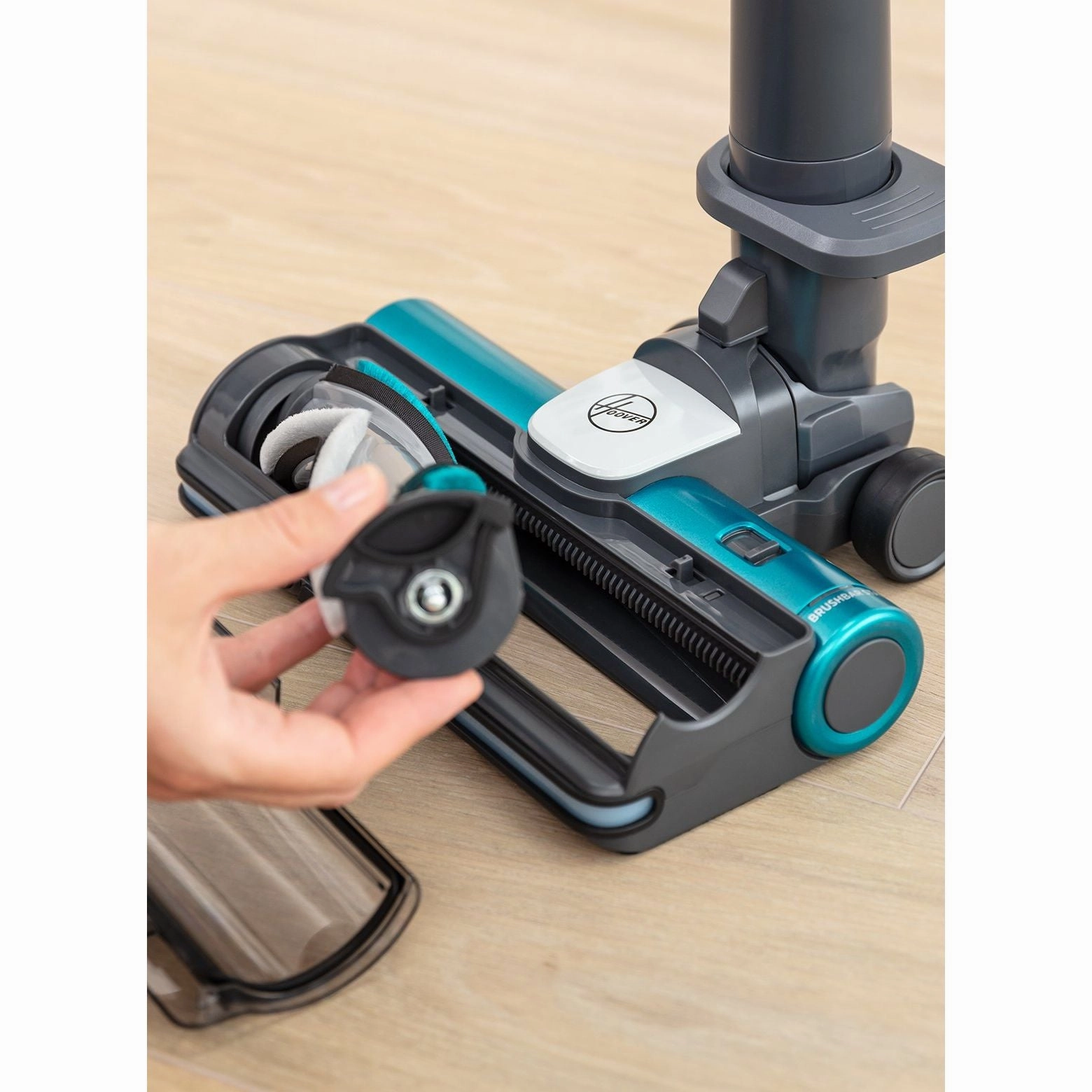 Hoover 0.7L HF9 Anti-Twist Cordless Pet Vacuum Cleaner - Grey & Turquoise | HF910P