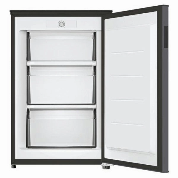 Hoover 85L Freestanding Upright Freezer - Black | HOUQS 58ESK