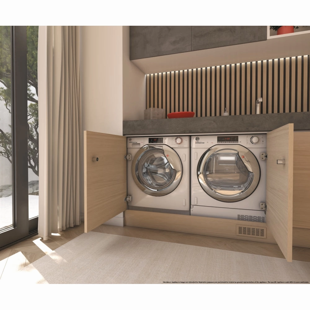 Hoover 9KG 1600RPM Integrated Washing Machine - White | HBWOS 69TMCE-80