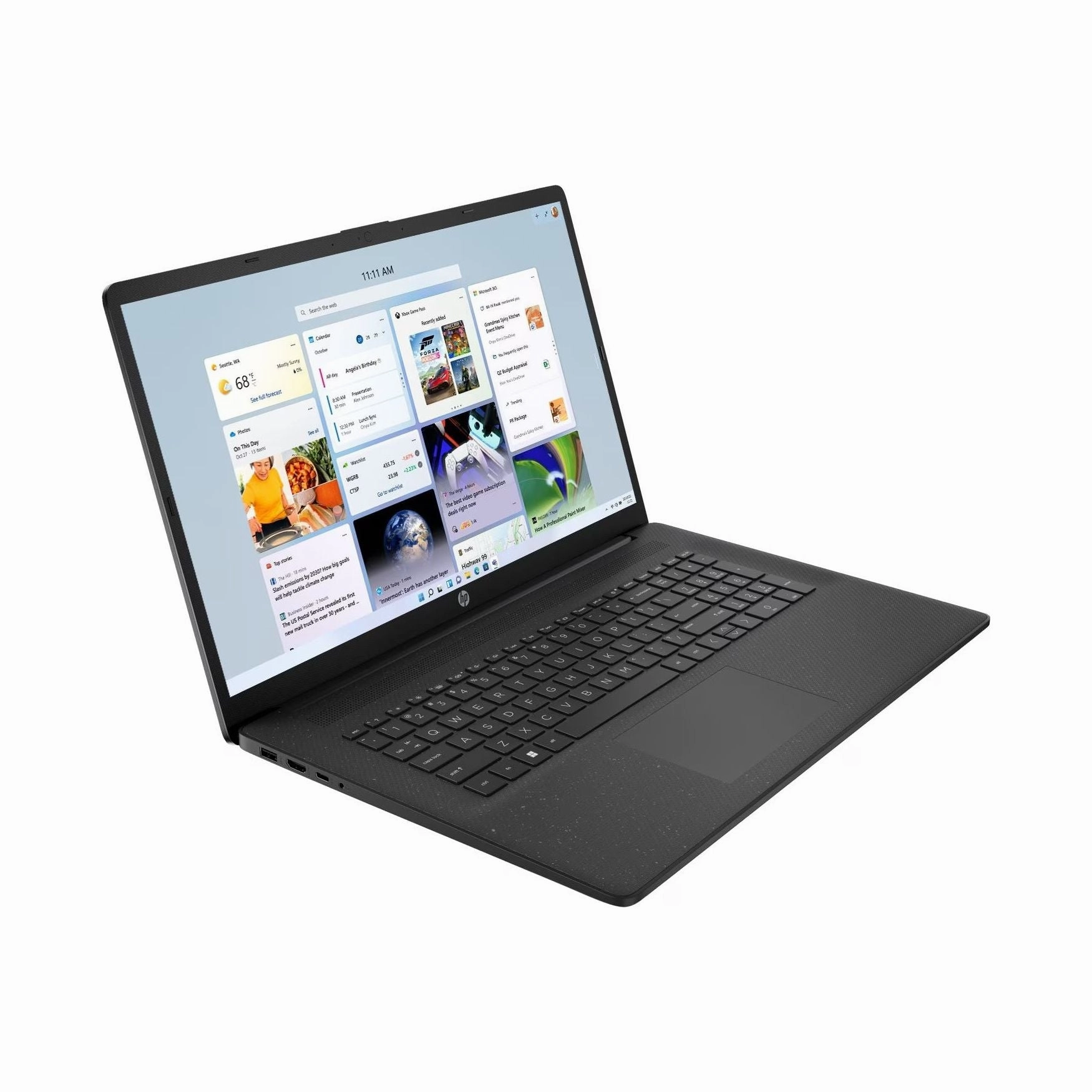 HP Intel Pentium Silver 17.3 4GB/128GB Laptop - Jet Black | 17-cn0104na