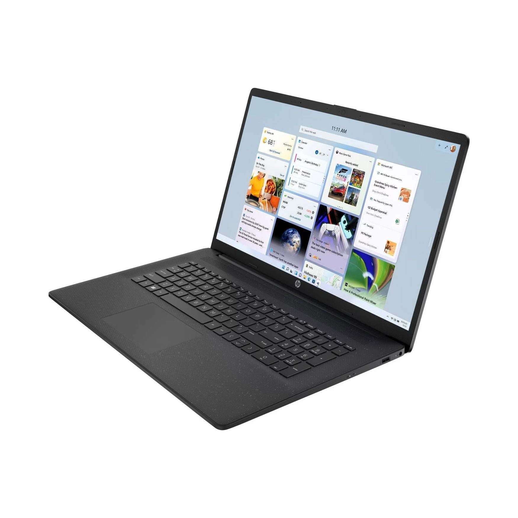 HP Intel Pentium Silver 17.3 4GB/128GB Laptop - Jet Black | 17-cn0104na