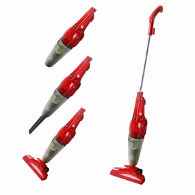 Impress GoVac 2-in-1 Red Vacuum Cleaner for Carpet and Hard Floors with HEPA Filter and Long Reach Cord - 26 x 5 x 4