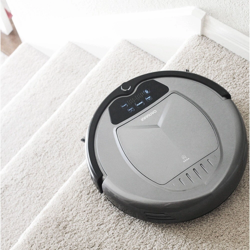 Infinuvo Hovo 620 Robotic Vacuum Cleaner with HEPA Filter and Dry Mop