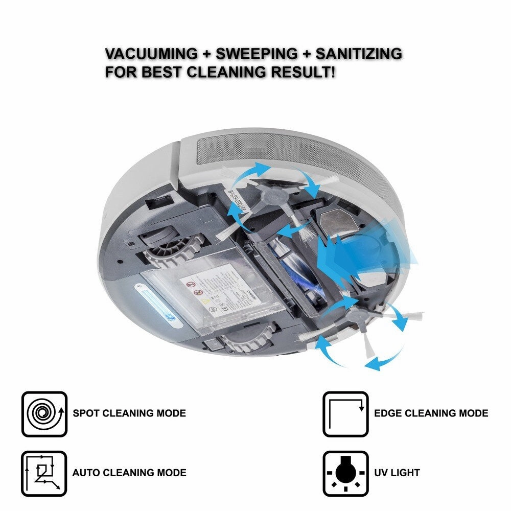 Infinuvo QQ6 Self-Docking Robotic Vacuum Cleaner with HEPA Filter