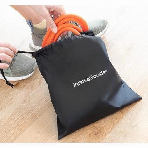 InnovaGoods Bootrainer Belt with Resistance Bands for Glutes and Exercise Guide - Black | 815648