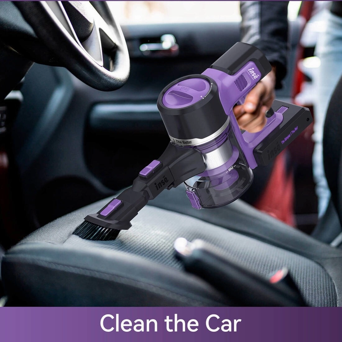 INSE S10 Cordless Vacuum For Pet Hair with 26Kpa Powerful Suction
