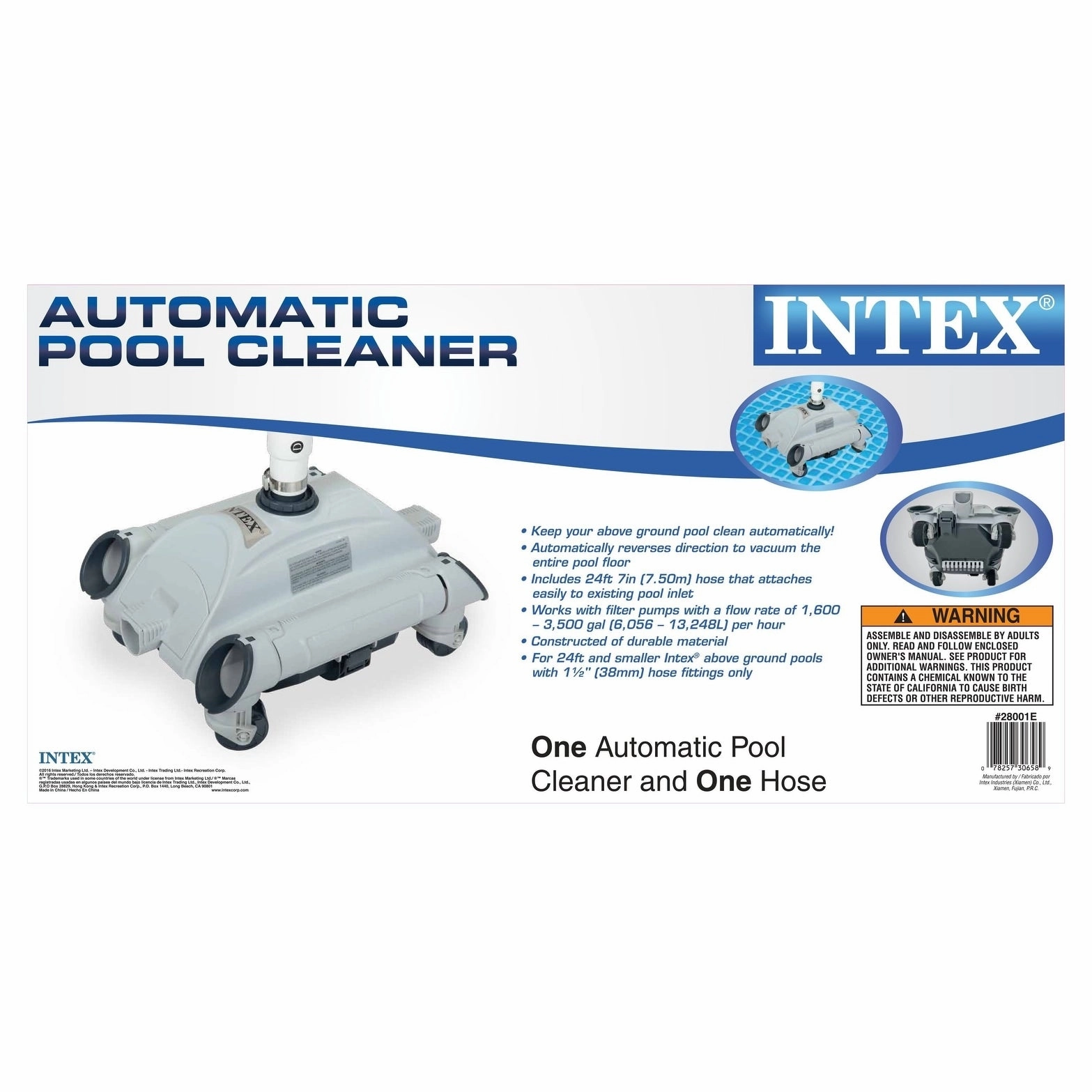 Intex Automatic Above-Ground Pool Vacuum (2 Pack) w/ Automatic Skimmer - 27.1