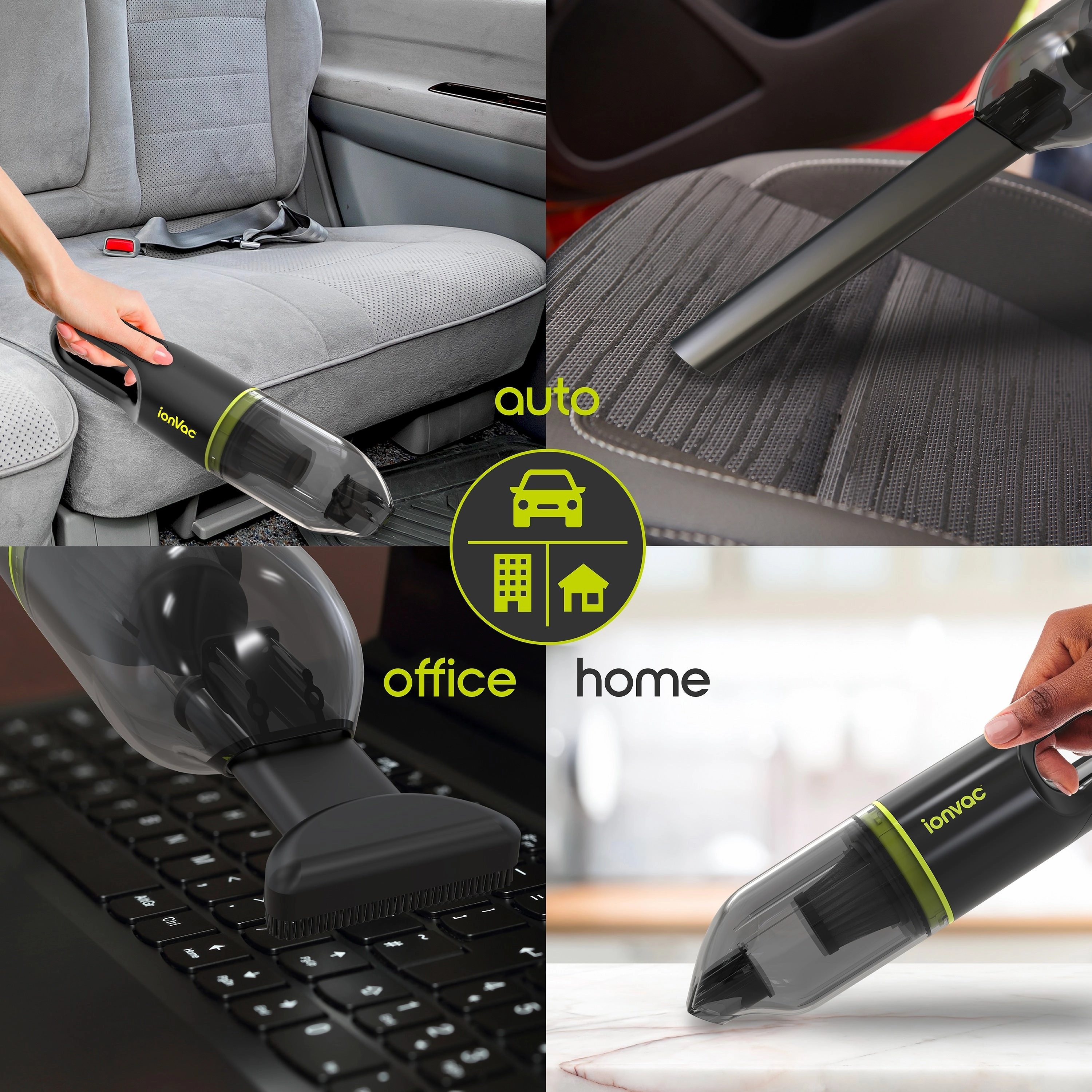 IonVac CORDLESS VACUUM - POWERFUL HAND VAC